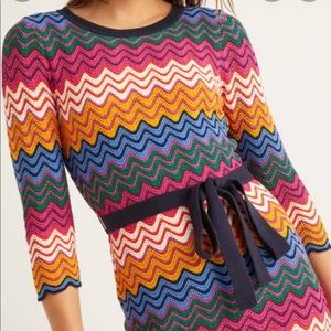 Biden Powis Pointelle Knitted Dress